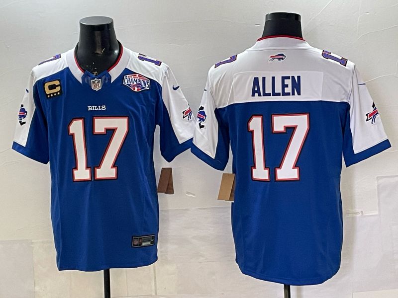 Men 2025 Nike Buffalo Bills #17 Allen Blue Limited NFL Jersey style 07